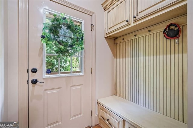 view of mudroom