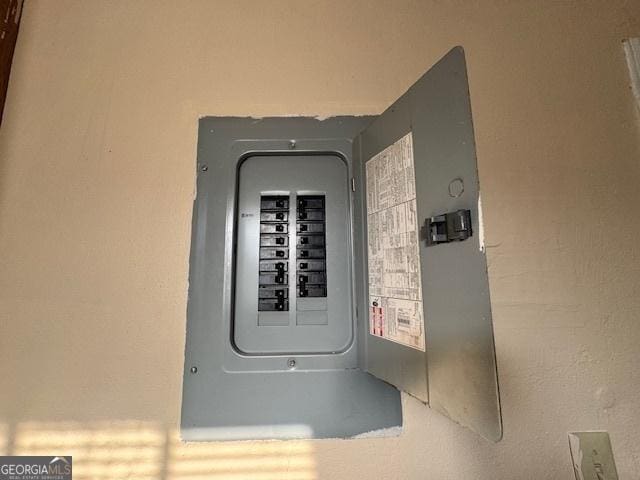 utility room with electric panel