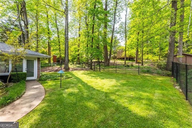 2558 Landeau Cir, Tucker, GA 30084 - view of yard with fence