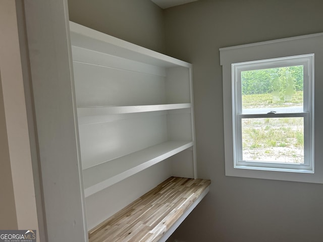 view of storage area