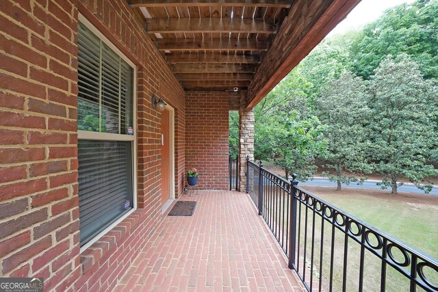 718 Province Pl SE, Atlanta, GA 30312 - view of front facade featuring a garage, driveway, brick siding, and a residential view