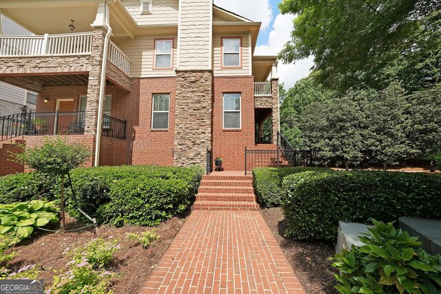 718 Province Pl SE, Atlanta, GA 30312 - rear view of house featuring stairway