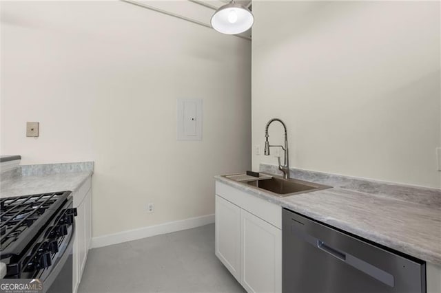 830 Dekalb Ave Unit 1, Atlanta, GA 30307 - kitchen with white cabinetry, light countertops, dishwasher, and a sink