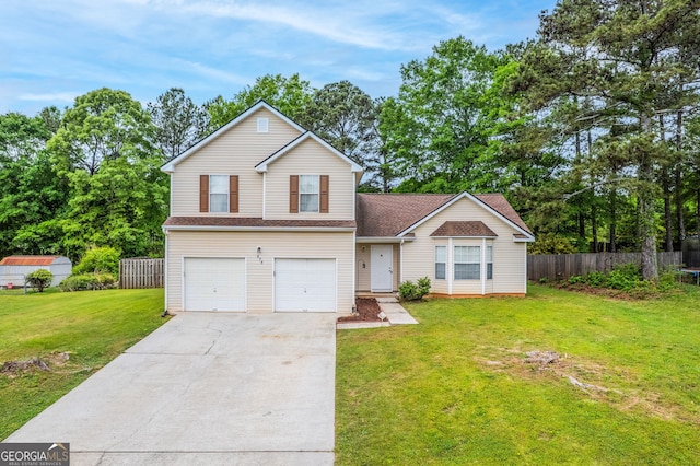 675 Michael Cir, Monroe, GA 30655 - traditional-style house featuring concrete driveway and a garage