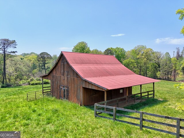 view of horse barn