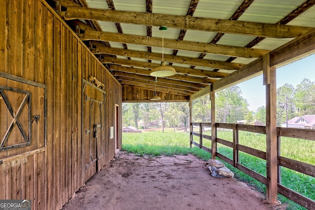view of stable