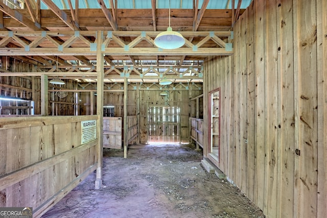 view of horse barn