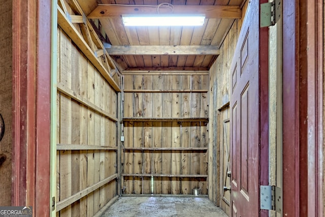view of storage room