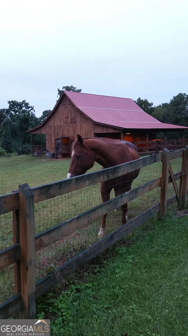 view of stable