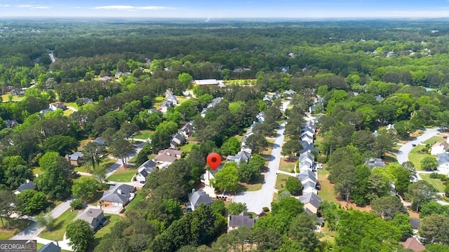 1720 Greystone Trce SE, Conyers, GA 30013 - aerial view of property's location with a forest