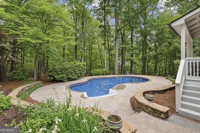pool featuring a patio