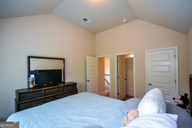 6816 Diamond Dr, Rex, GA 30273 - bedroom featuring vaulted ceiling