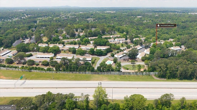 238 Chads Ford Way, Roswell, GA 30076 - drone / aerial view of a heavily wooded area