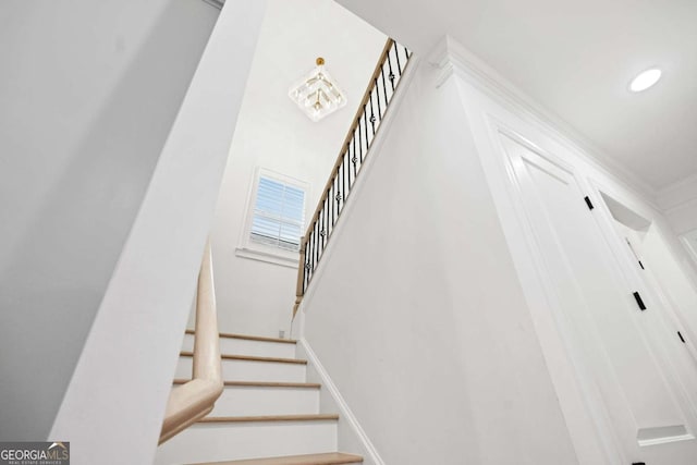 view of stairs