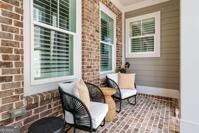 view of patio / terrace with a porch