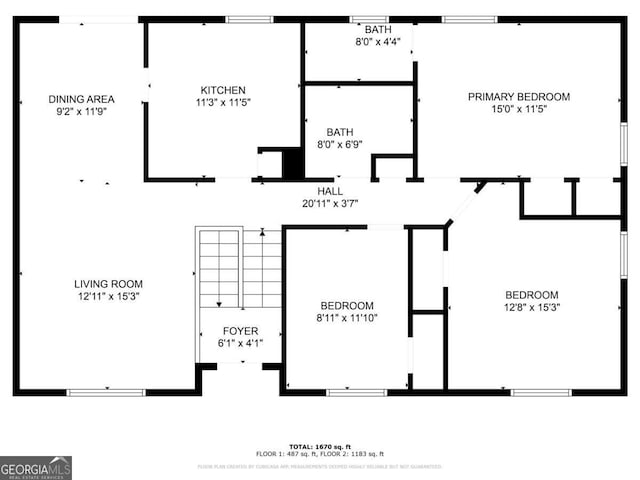 5802 Oakleaf Dr, Stone Mountain, GA 30087 - view of layout