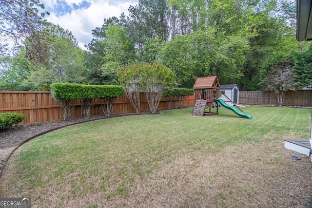220 Chandler Ct, Sugar Hill, GA 30518 - view of yard featuring a playground