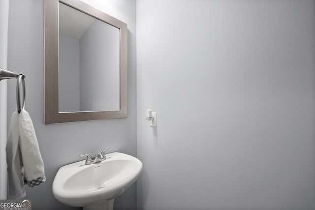 bathroom with a sink