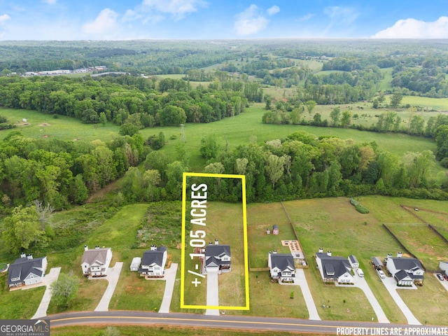 drone / aerial view featuring a residential view