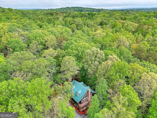 455 Old Cherokee Rd, Cleveland, GA 30528 - aerial view featuring a wooded view