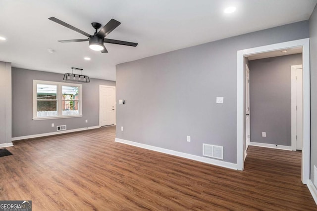 208 Silver Springs Cir SW, Atlanta, GA 30310 - unfurnished room with visible vents, baseboards, and wood finished floors