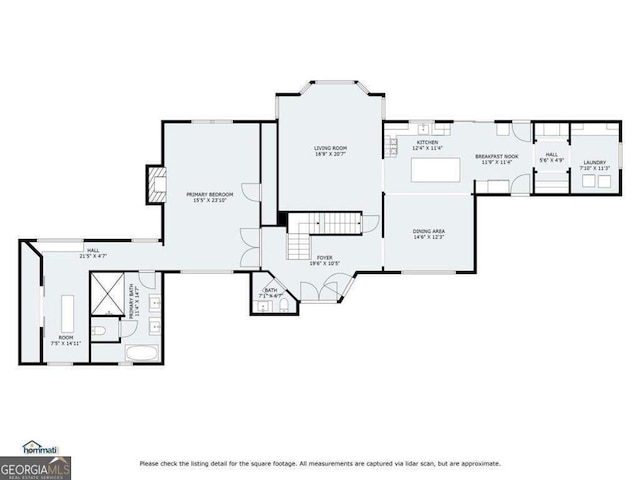 2023 Stoneleigh Dr, Stone Mountain, GA 30087 - floor plan