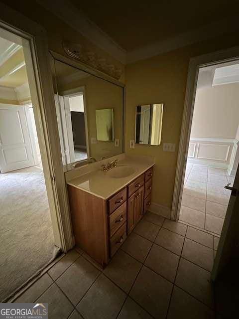 8010 Scudder Way, Ball Ground, GA 30107 - bathroom with vanity and tile patterned floors