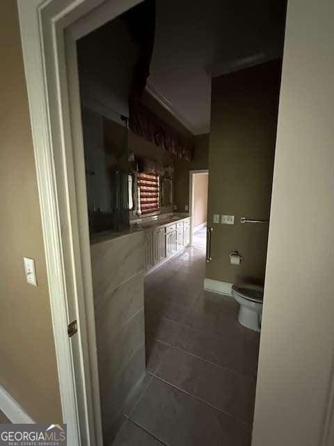 8010 Scudder Way, Ball Ground, GA 30107 - corridor with tile patterned floors and baseboards