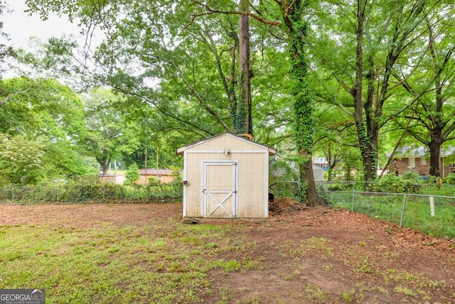 98 Orchard Cir, Commerce, GA 30529 - view of shed featuring fence