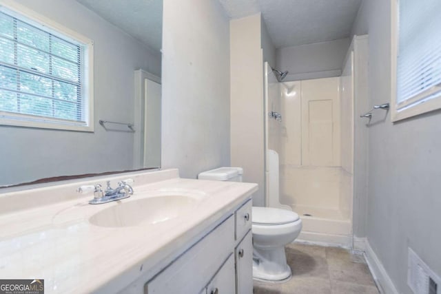 3664 Satellite Ter, Ellenwood, GA 30294 - full bath featuring vanity, toilet, a shower, and visible vents