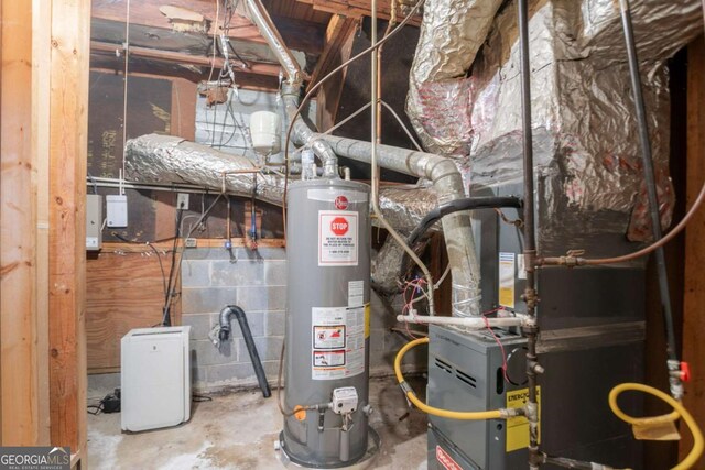 3664 Satellite Ter, Ellenwood, GA 30294 - utility room with water heater