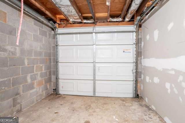 3664 Satellite Ter, Ellenwood, GA 30294 - garage featuring concrete block wall