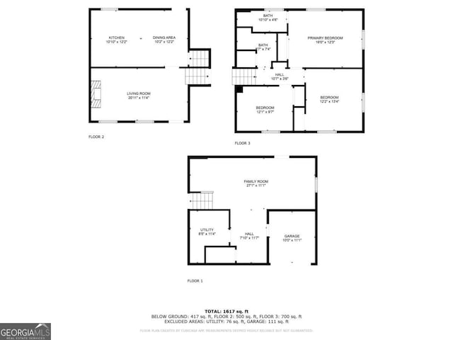 3664 Satellite Ter, Ellenwood, GA 30294 - floor plan
