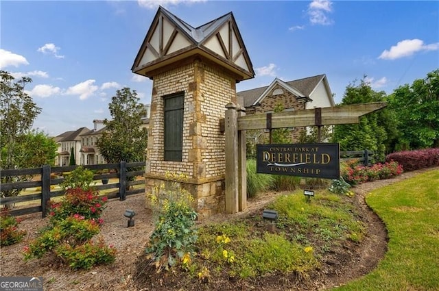 860 Hargrove Point Way, Alpharetta, GA 30004 - community / neighborhood sign featuring fence