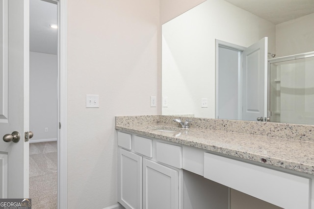 239 Oliver Dr, Locust Grove, GA 30248 - full bath featuring an enclosed shower and vanity