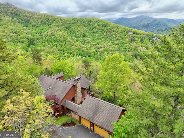 2608 The Rdgs, Hiawassee, GA 30546 - view of subject property with a forest and a mountain backdrop