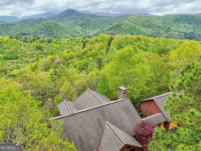 2608 The Rdgs, Hiawassee, GA 30546 - view of subject property featuring a heavily wooded area and a mountainous background
