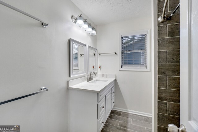 1029 Megan Ct, Sugar Hill, GA 30518 - bathroom featuring vanity, baseboards, and a textured ceiling