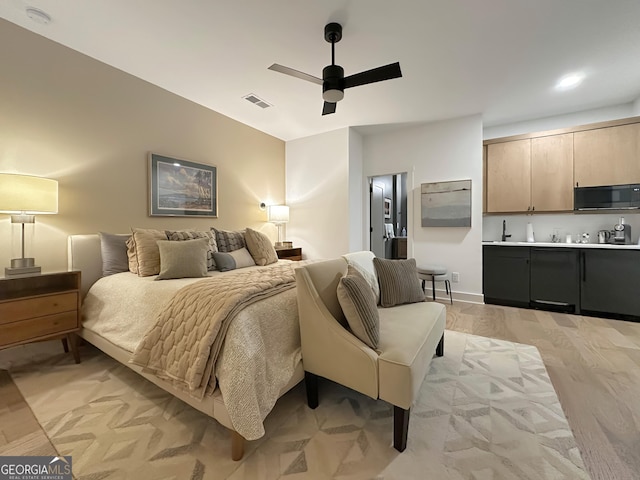 300 Mado Ln, Chattahoochee Hills, GA 30268 - bedroom featuring visible vents and ceiling fan