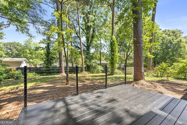 2302 Aurie Dr, Decatur, GA 30034 - deck with a fenced backyard