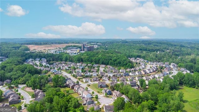 bird's eye view featuring a residential view