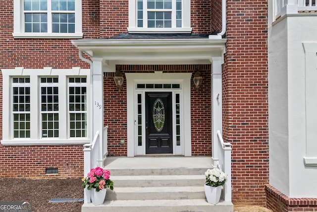 139 Thornhill Cir, Athens, GA 30607 - doorway to property with brick siding