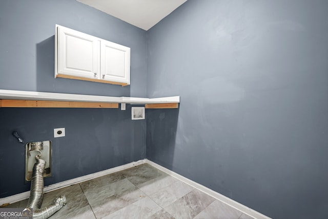 15 Manas Ct, Covington, GA 30016 - laundry room with electric dryer hookup, baseboards, and cabinet space