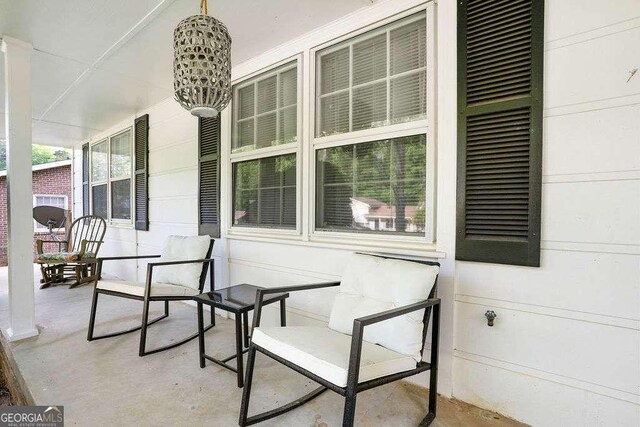 4393 Housworth Dr, Stonecrest, GA 30038 - view of patio featuring a porch