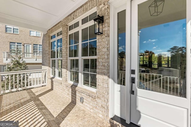 exterior space featuring covered porch