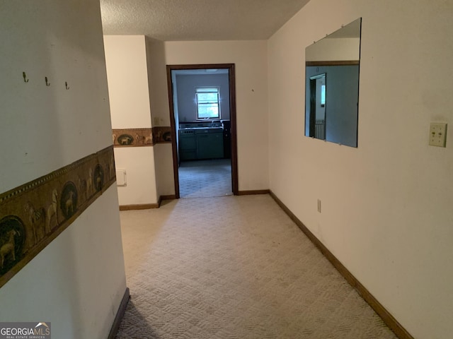 96 Glencrest Dr, Toccoa, GA 30577 - hall with baseboards and light carpet
