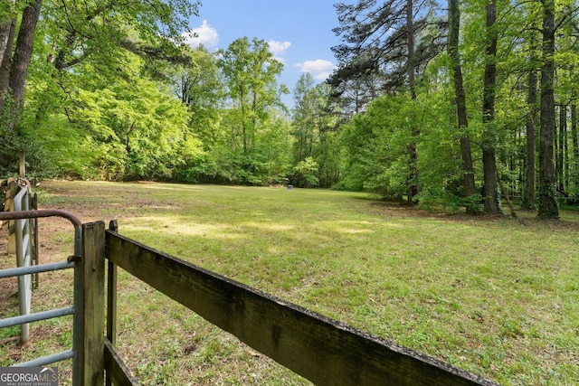 601 Ashley Forest Dr NW, Acworth, GA 30102 - view of green lawn featuring a forest view