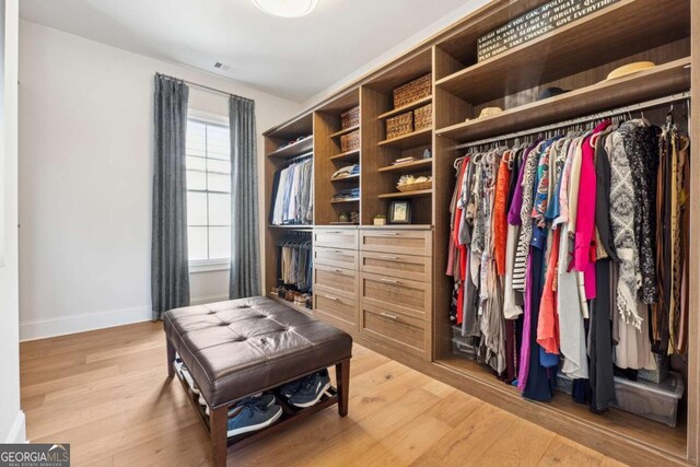 260 Jasmine Garden Way, Alpharetta, GA 30009 - spacious closet with visible vents and light wood-style flooring