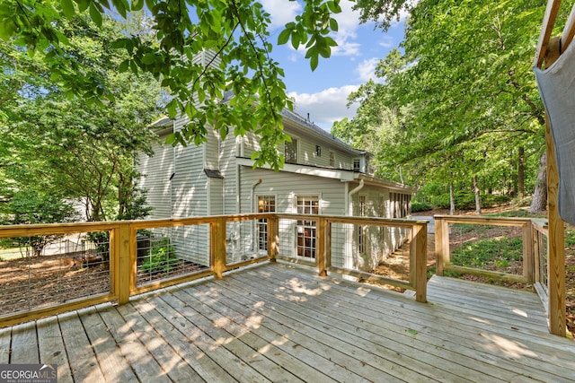 120 N Blf, Alpharetta, GA 30004 - view of wooden terrace