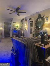 6193 Charring Cross Ct, Lithonia, GA 30058 - view of patio / terrace with ceiling fan